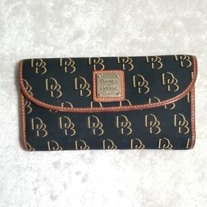Dooney & Bourke Billfold/checkbook Black and Gold Wallet